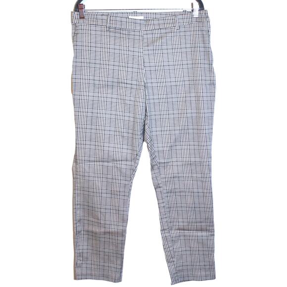 H&M Plaid Black and White Pants Size 14 - Picture 1 of 3